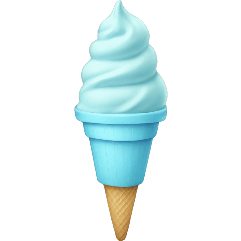 pastel blue ice cream emoji