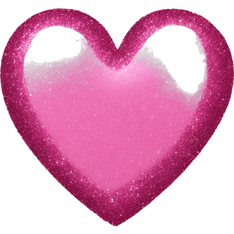 Pink glitter heart emoji