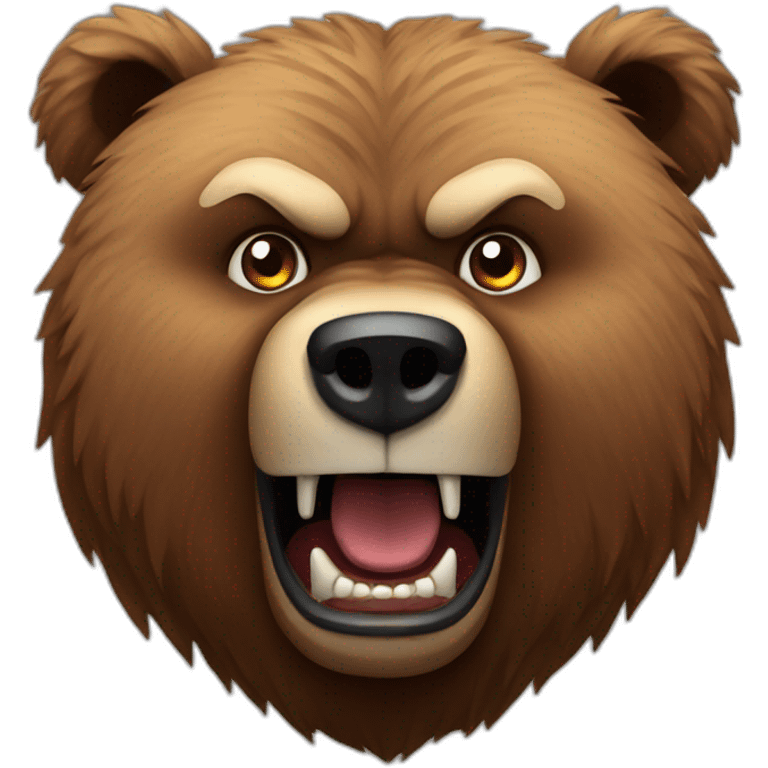 Grizzly angry bear emoji