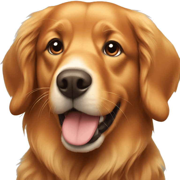 Red golden retriever  emoji