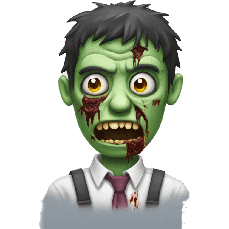 Zombie is wearing a schleife  emoji