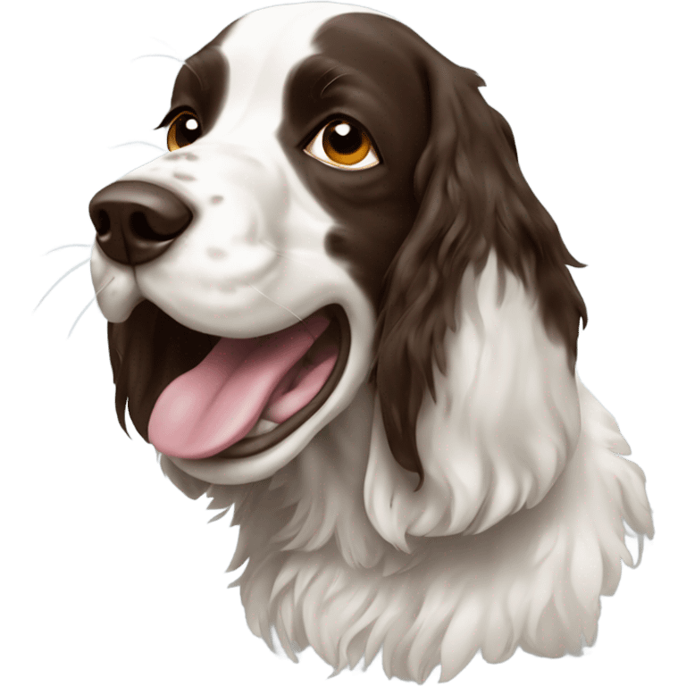 English springer spaniel crying emoji