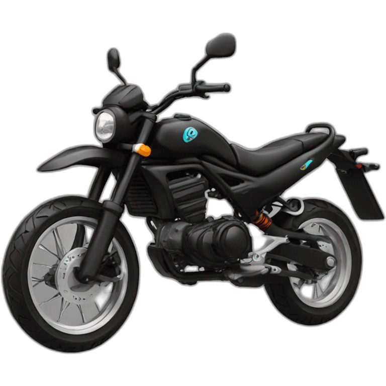 Black Pit bike emoji