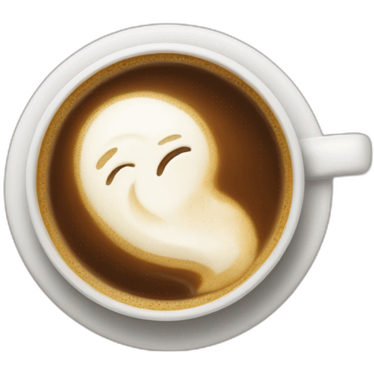 Coffee with wiped cream  emoji