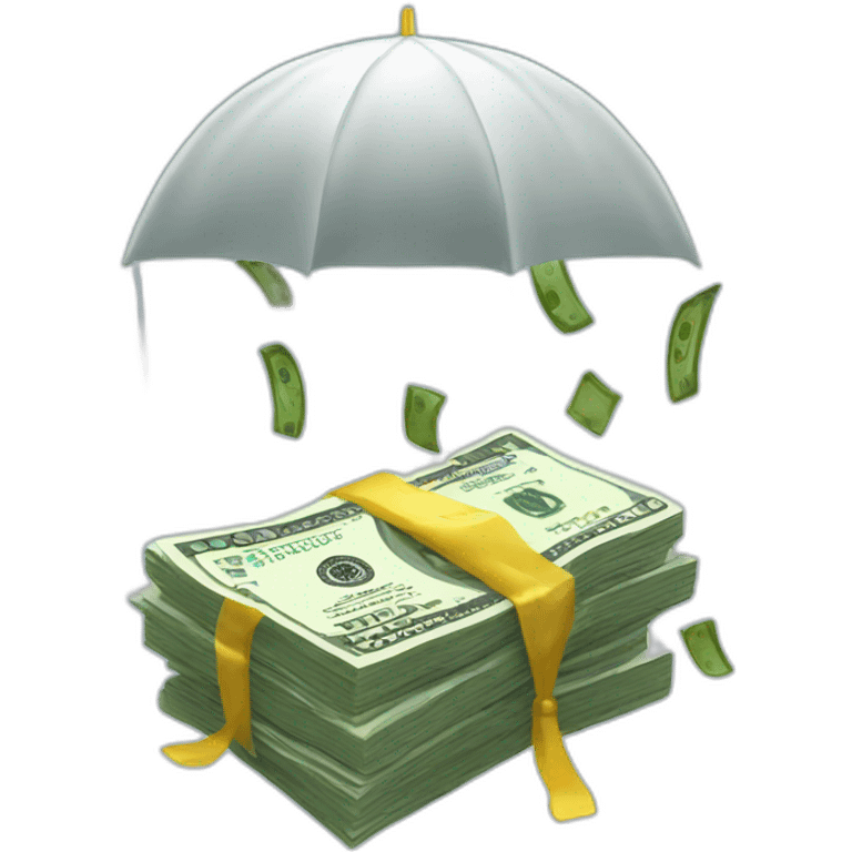 Raining money emoji