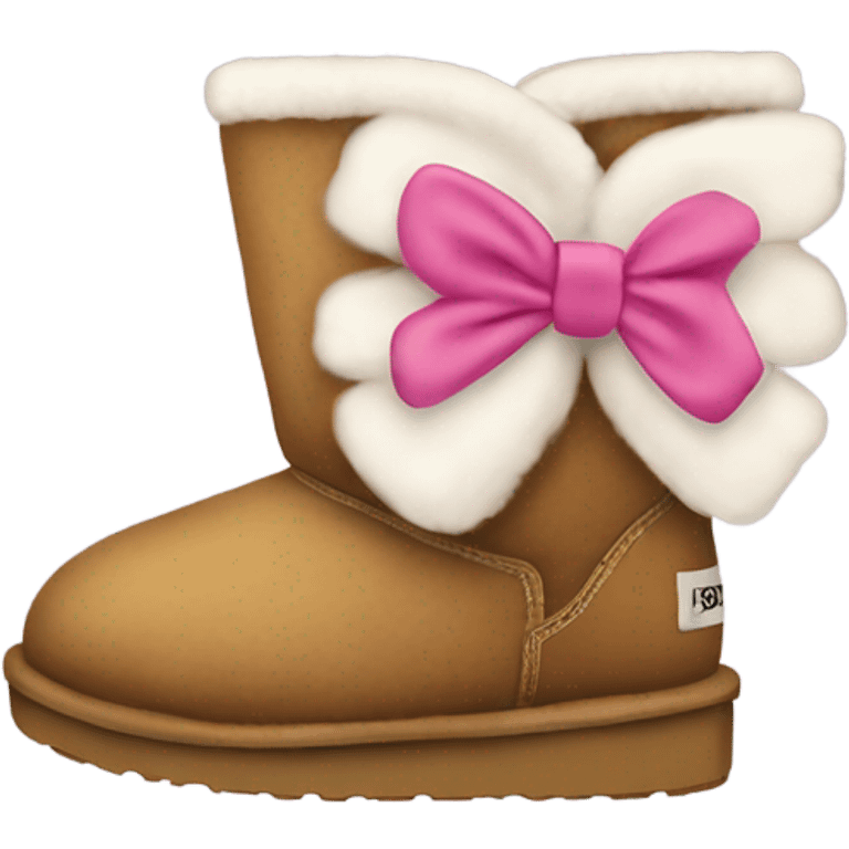 Uggs with a bow emoji