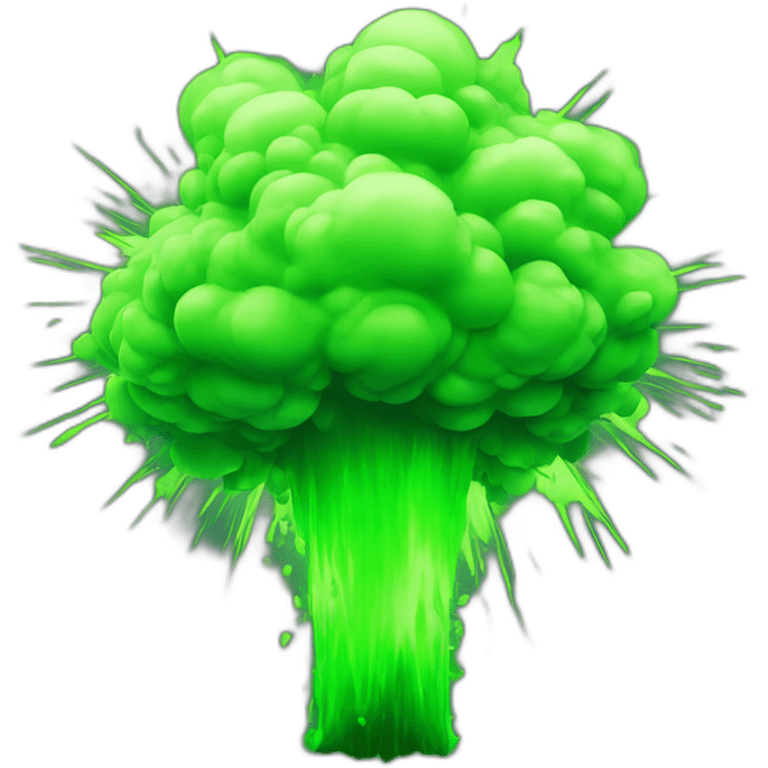 green explosion emoji