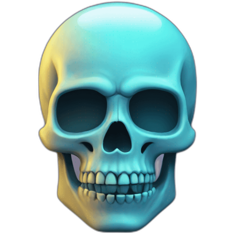 glow skull emoji