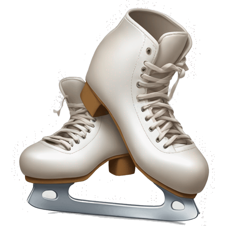 pointe shoes and hockey skates emoji