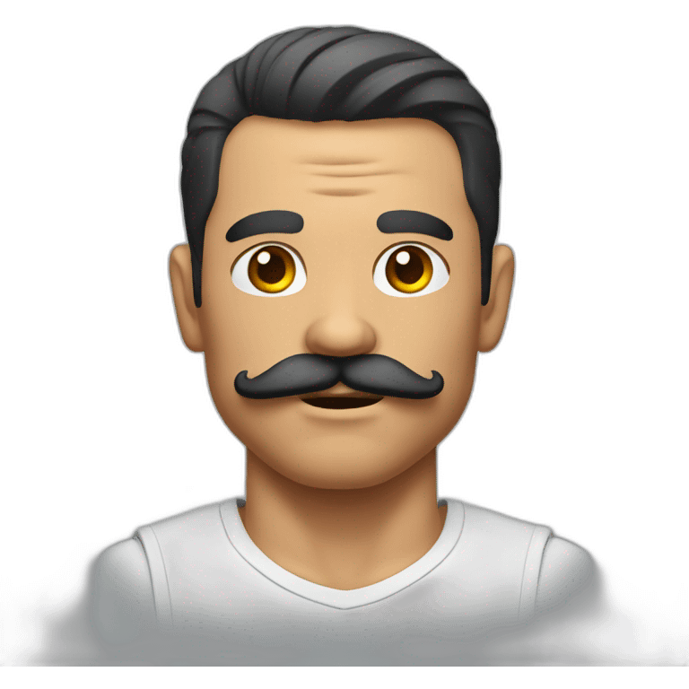 Muscle mustache expressive Cuban man emoji