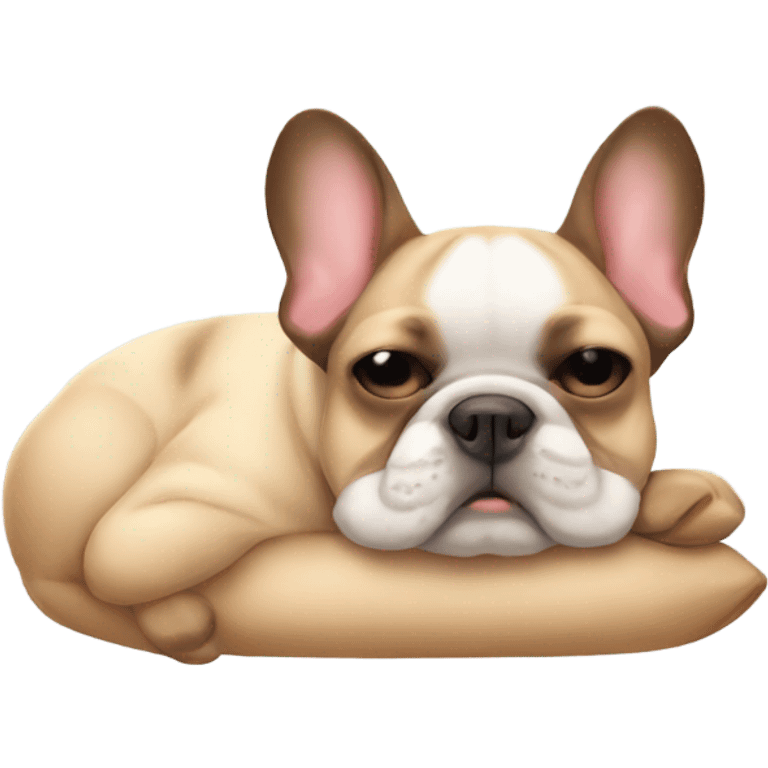 Frenchie sleeping emoji