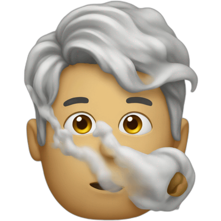 Blowing emoji