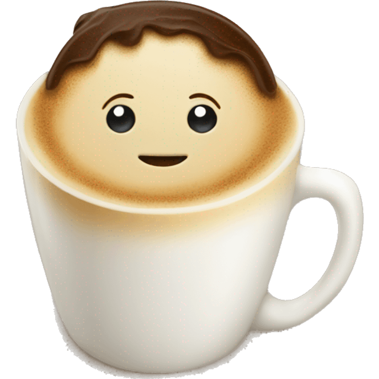 Cute vanilla coffee  emoji