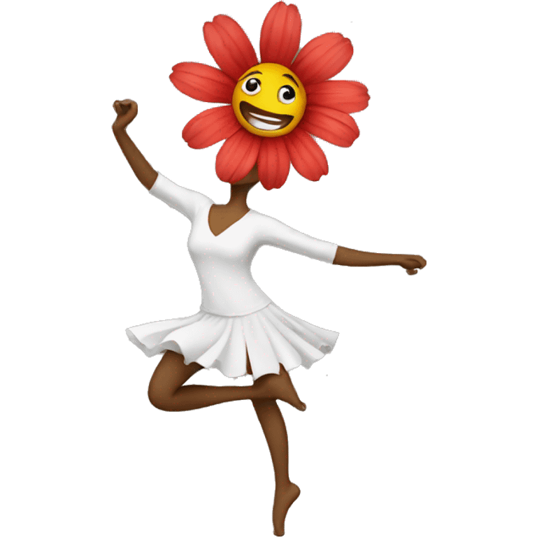 Flower dancing emoji