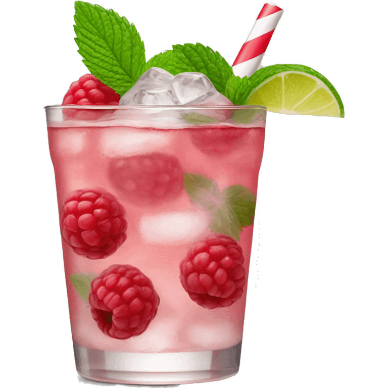 raspberry mojito emoji