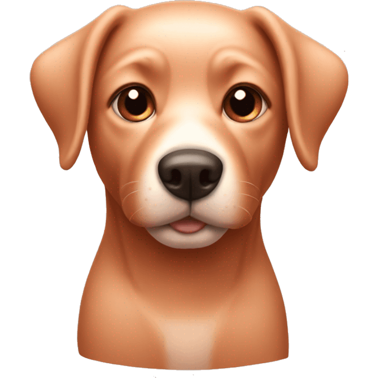 rose gold dog emoji