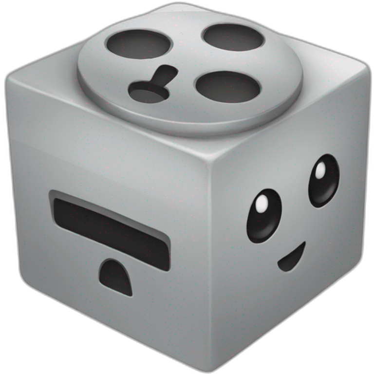 manette dans un cube emoji