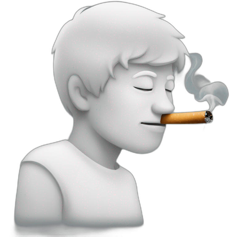 Someone smoking emoji