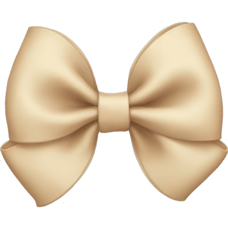 Beige bow emoji