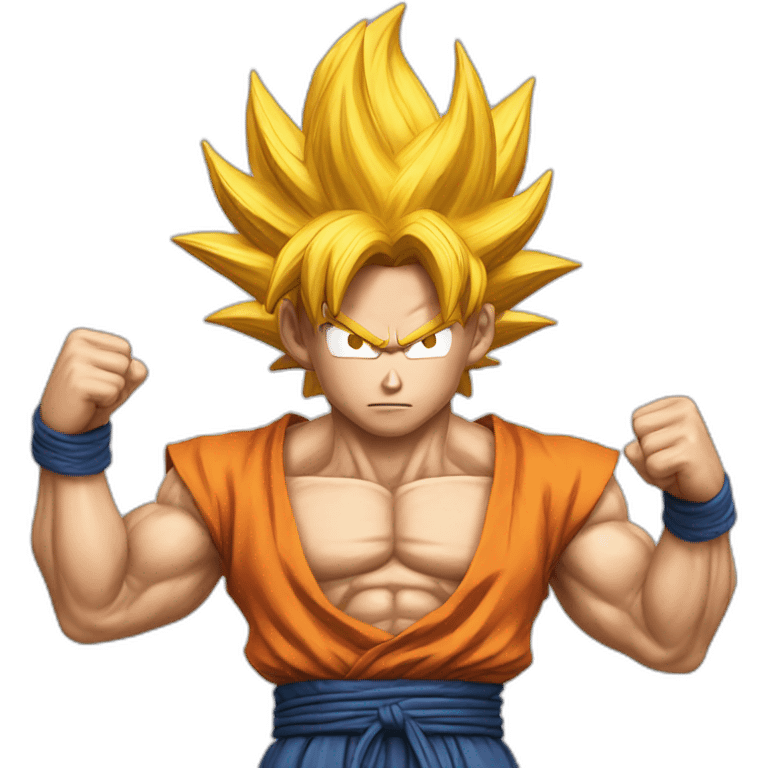 Goku pops emoji