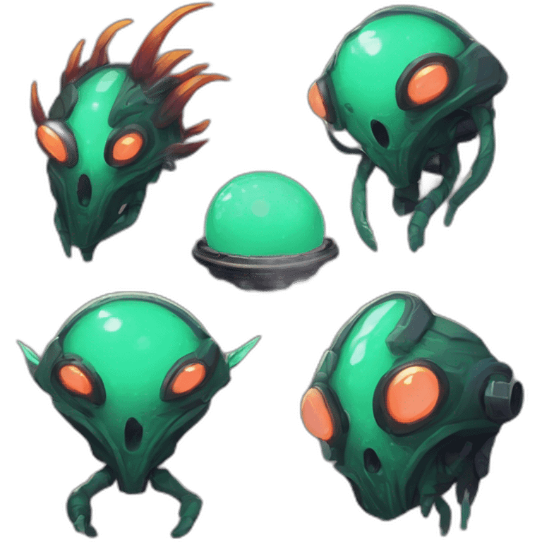 alien planet futuristic roguelike rpg style inspired by slay thee spire emoji