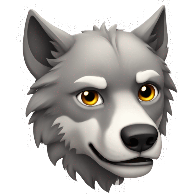 wolf with scar emoji