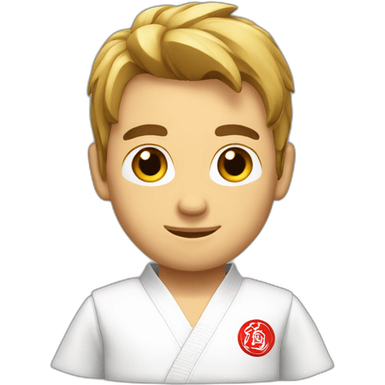 Handsome karate emoji