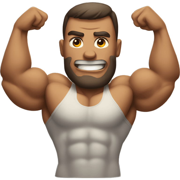 Giant muscle guy emoji