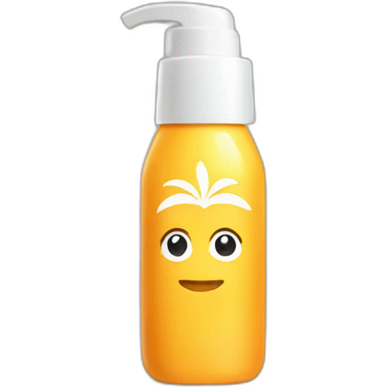 Sunscreen bottle emoji