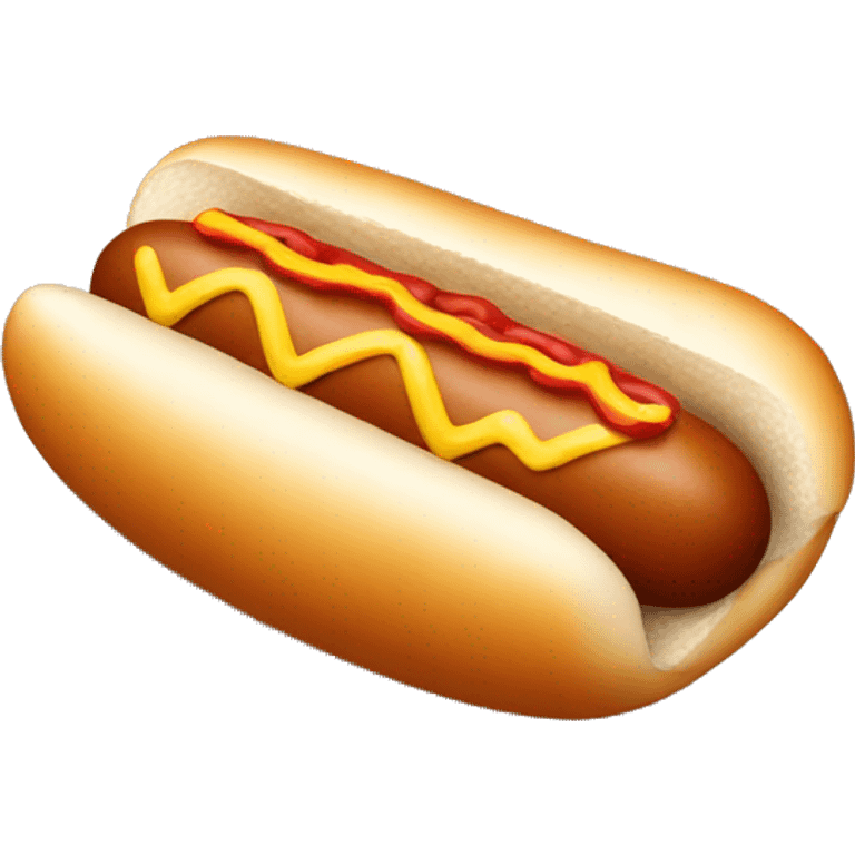 Tan hot dog without the bun emoji