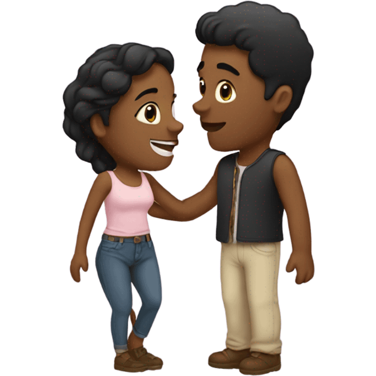 couple being romantic emoji