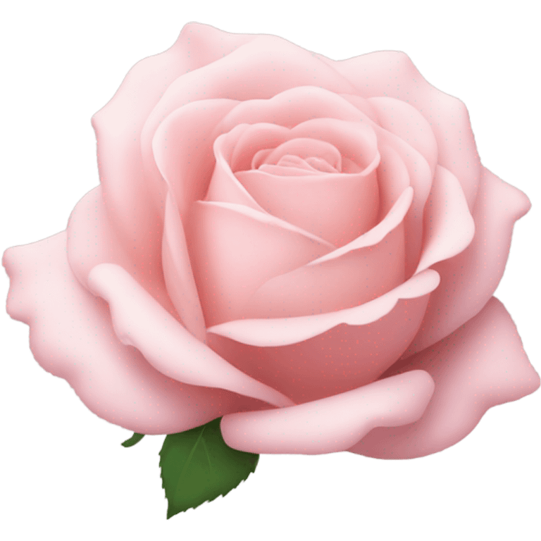 Pastel pink rose emoji