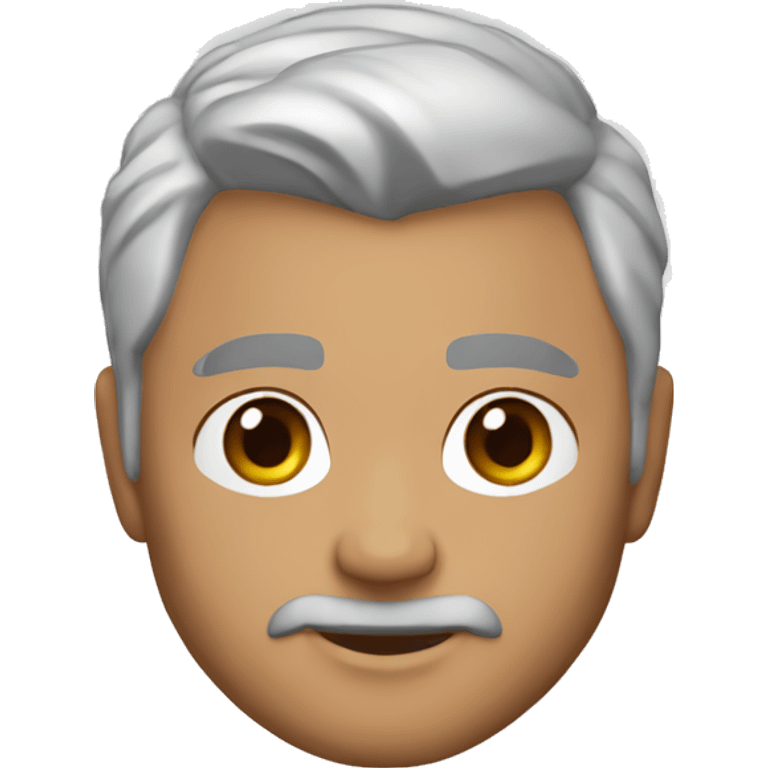 memoji of silver fox, the rock, v neck t shirt emoji