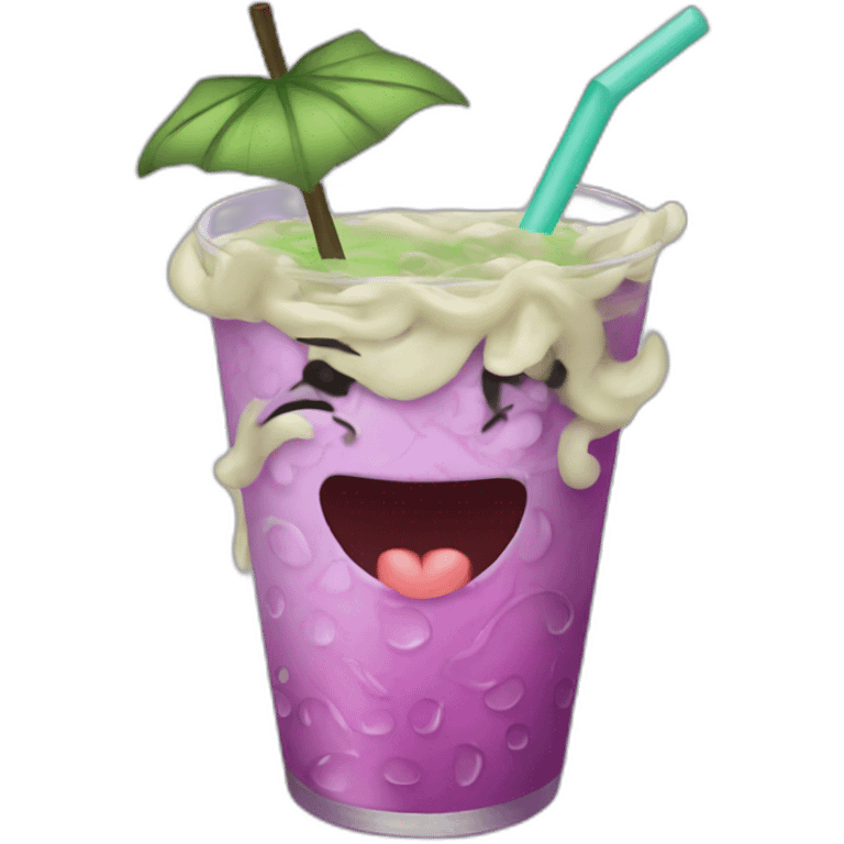 Tangled drinkin boba emoji