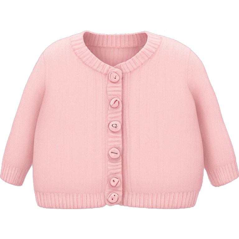 Baby pink cardigan with bow  emoji