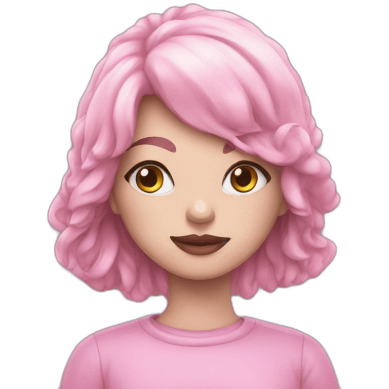 Pink art emoji