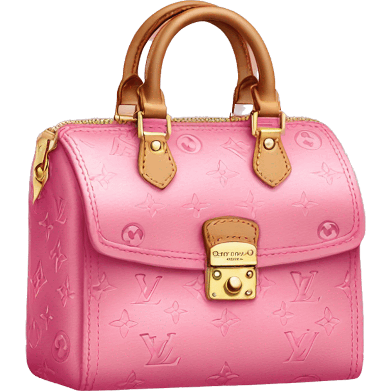 Louis Vuitton pink bag  emoji