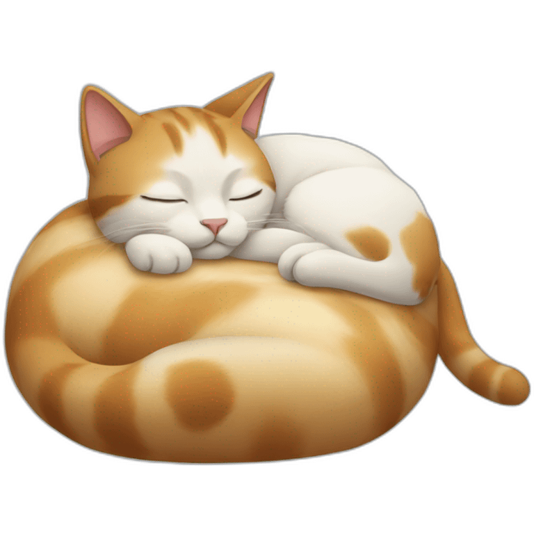 Cat sleeping emoji