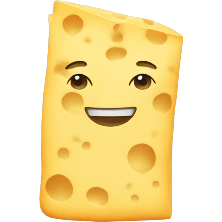 a pocket packed with cheese emoji