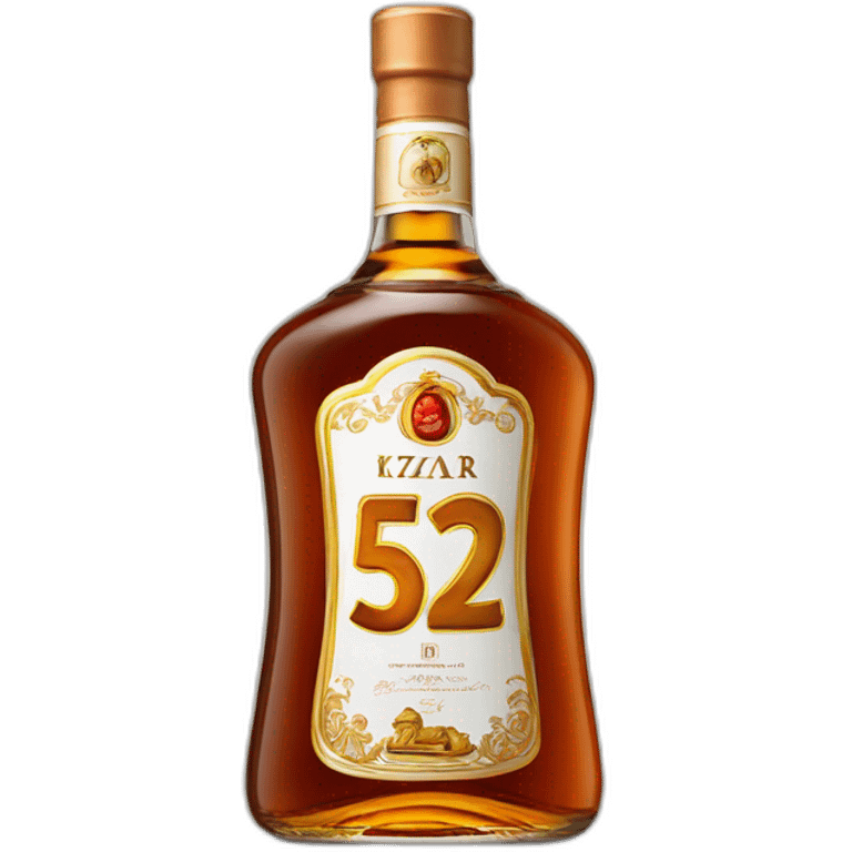 bottle of 52 years Kizlyar brandy emoji