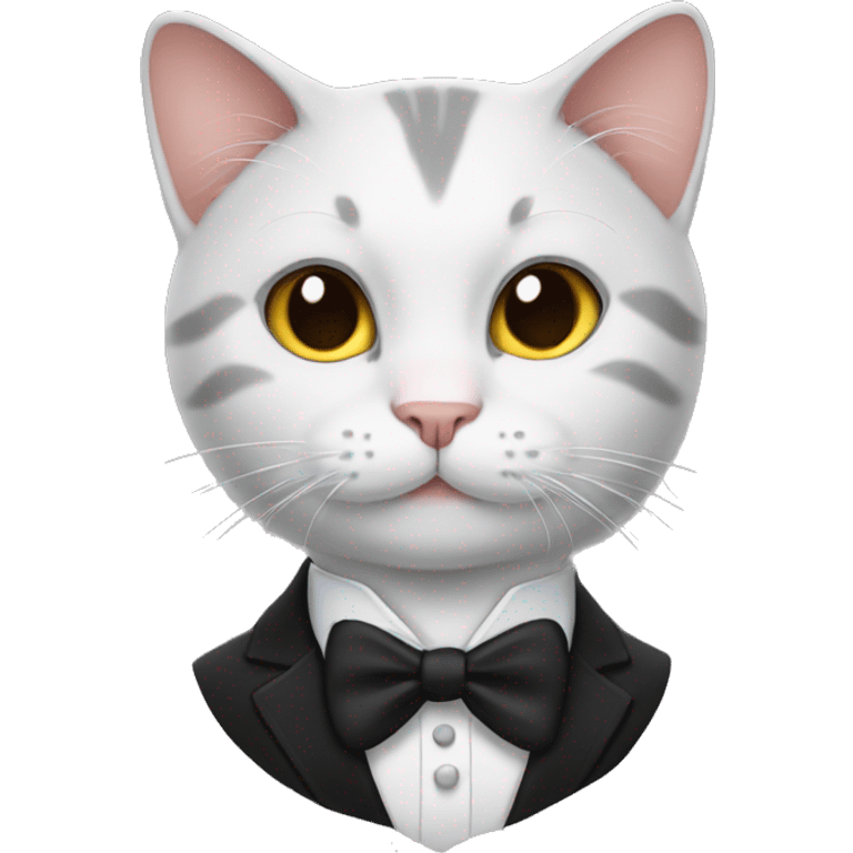 Cat wearing tux emoji