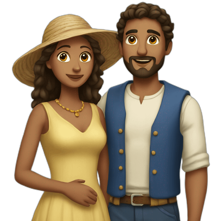 Mediterranean couple emoji