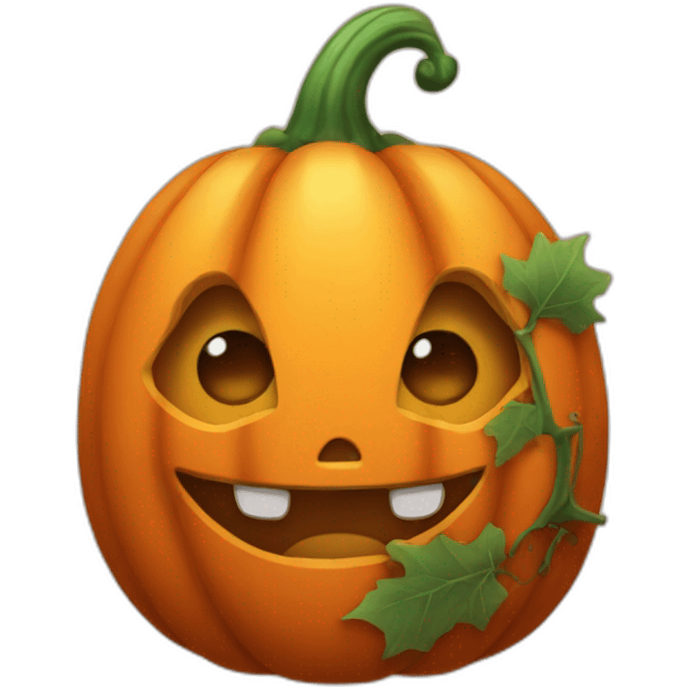 Cute pumpkin  emoji