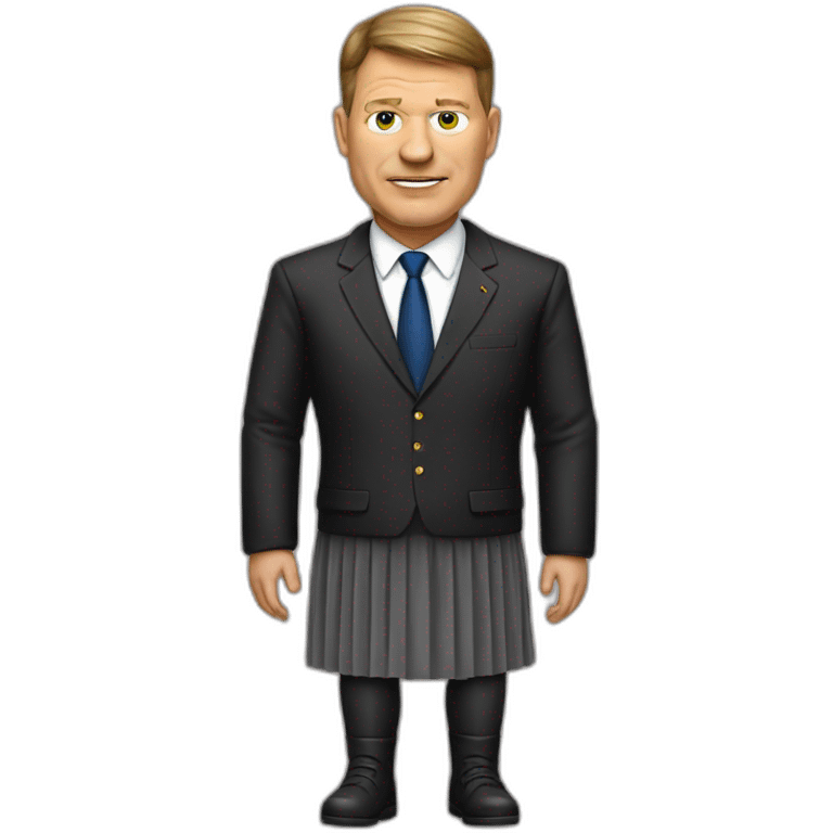 klaus iohannis wearing a skirt emoji