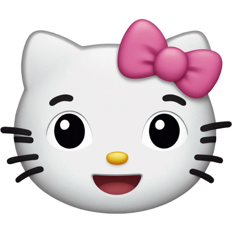 Hello kitty face only emoji