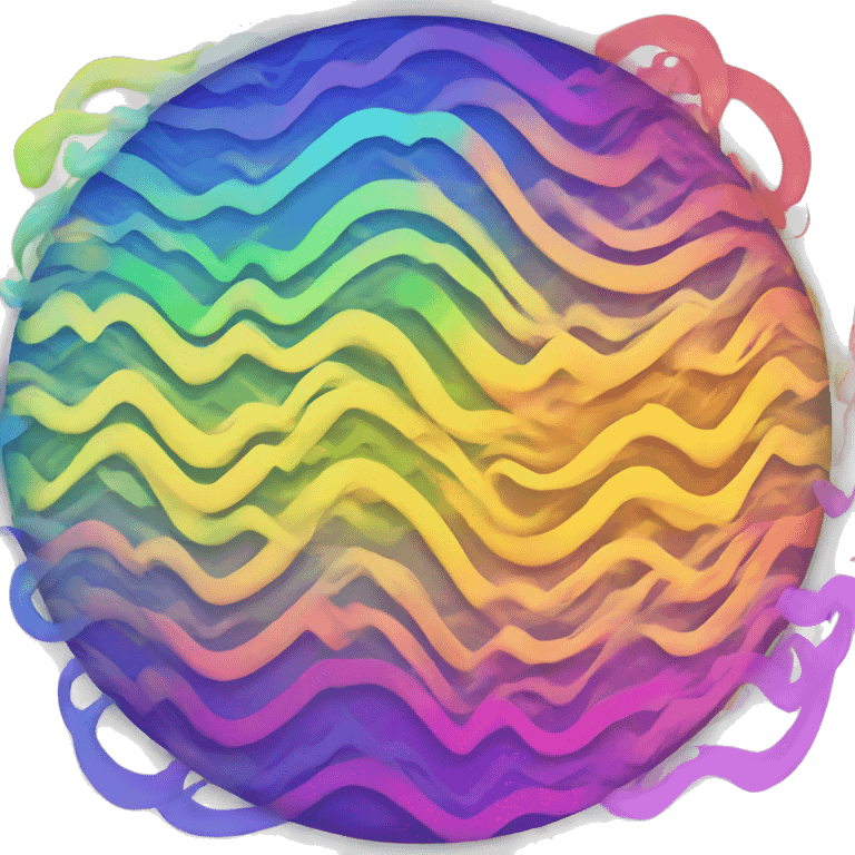 vibrant sound wave circle icon emoji