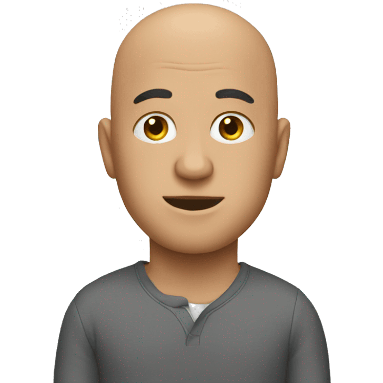 bald man standing emoji