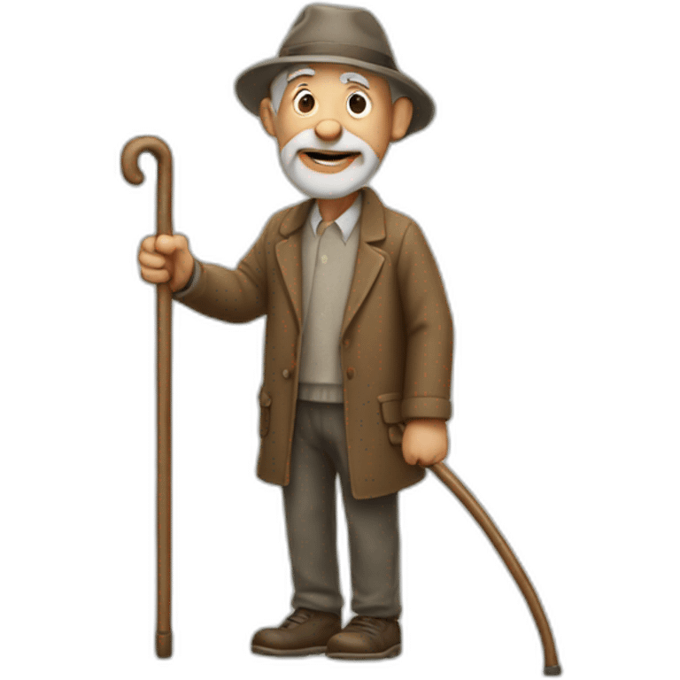 old man with a cane emoji