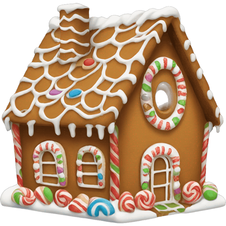 gingerbread house emoji