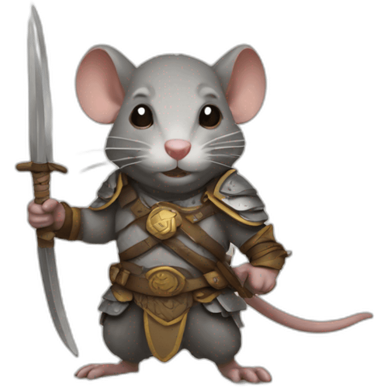 Warrior rat emoji